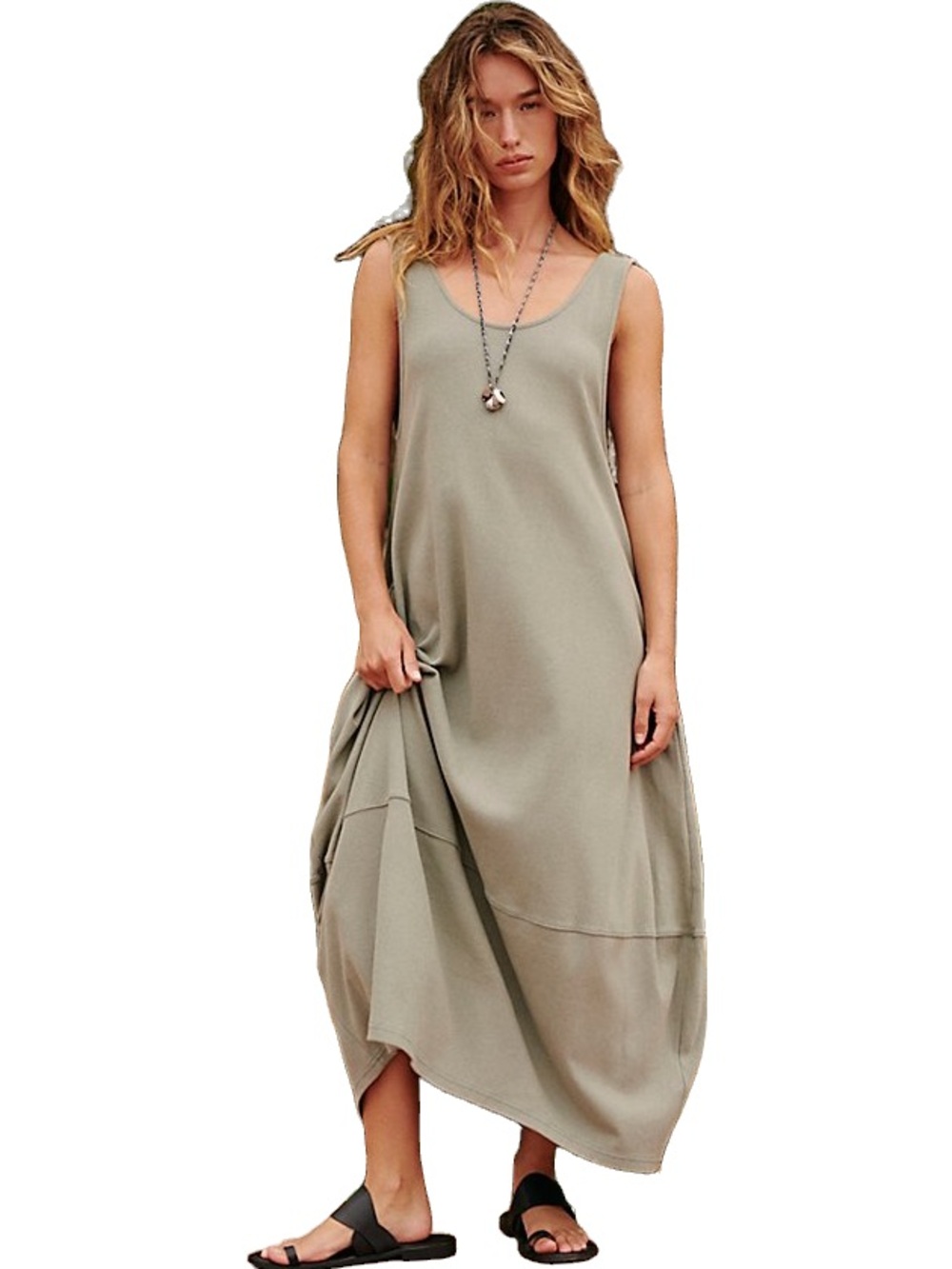 Free People Perth Barrel Tee Backless Maxi Sundress - Picture 5 of 13